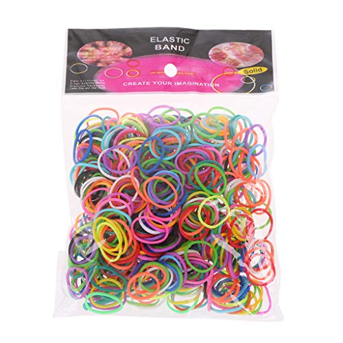 Bandas elásticas de goma Loom 600 piezas Rainbow Mega Recambio DIY pulseras bandas fiesta Favor Art manualidades para niñas 13