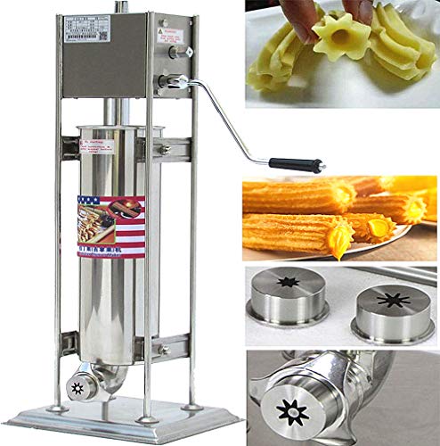 BAOSHISHAN Equipo Manual de Churros Panificadora Comercial Profesional para Churros Manual Herramienta Cocina Repostería con CE (7L)