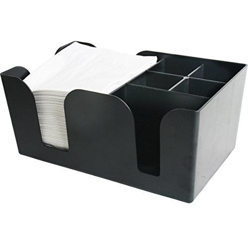 Bar@drinkstuff - Organizador de Bar, Color Negro, 25,6 x 16,2 x 11,4 cm