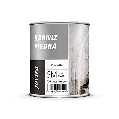 BARNIZ PARA PIEDRA, LADRILLO, TERRAZO, PIZARRA, Incoloro natural Transparente (750 ML)