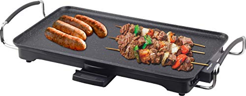 Bastilipo Titanium Pro Chef Plancha Cocina, Antiadherente a la Piedra, 1900 W, Aluminio, Plástico, Negro