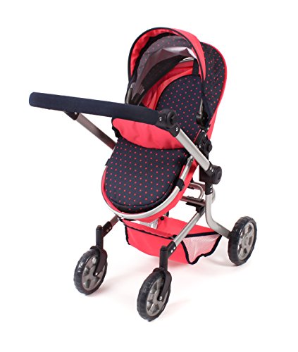 Bayer Chic 2000 595 11 – Carrito para muñecas Mika, Dots Coral