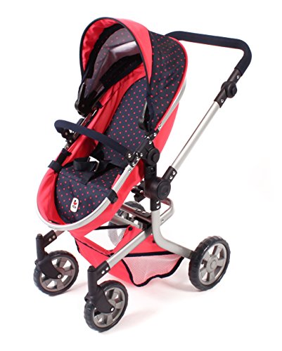 Bayer Chic 2000 595 11 – Carrito para muñecas Mika, Dots Coral