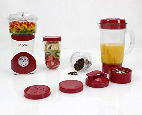 BE PRO Batidora de Vaso Chef Mix Center. 3 Cuchillas Intercambiables. 22.000 R.P.M. Robot Multiusos