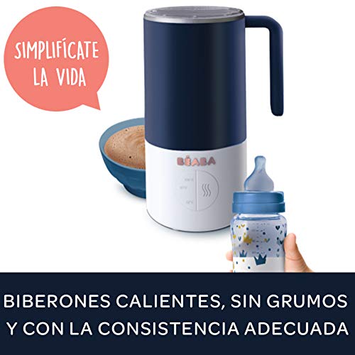 Béaba Milk Prep Preparador de biberones y bebidas lácteas, Calentamiento rápido, Leche en polvo, leche materna, leche en brick, chocolate caliente, para bebés y niños