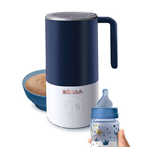 Béaba Milk Prep Preparador de biberones y bebidas lácteas, Calentamiento rápido, Leche en polvo, leche materna, leche en brick, chocolate caliente, para bebés y niños