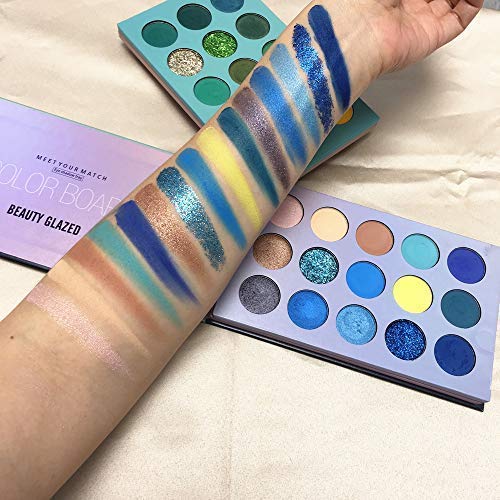 Beauty Glazed 60 Color Makeup Eyeshadow Palette 4 en 1 Color Board Pressed Glitter Eye Shadow Sombra de cuatro capas May Rotation Matte Pearlescent High Pigmentation Cosmetic Eyeshadow