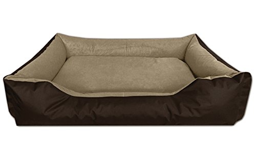 BedDog® LUPI colchón para Perro S hasta XXXL, 24 Colores, Cama para Perro, sofá para Perro, Cesta para Perro, XXL marrón/Beige