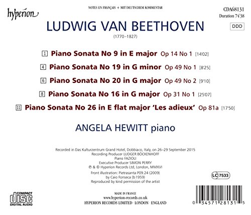 Beethoven : Sonates pour piano, vol. 6. Hewitt.