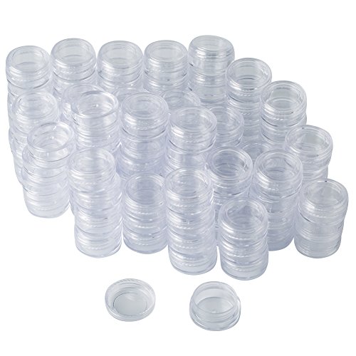 Bekith - Juego de 108 tarros de plástico para cosméticos (3 gramos/3 ml, con tapa)