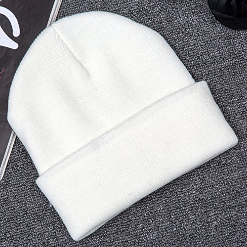 Belsen - Gorro de lana para mujer Blanco Alien blanco Talla única