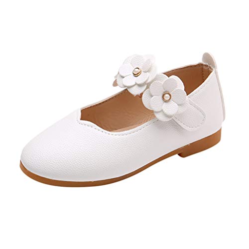 Berimaterry Elegantes Suela Blanda Zapatos de Princesa 2019 Verano Zapatos de Bebé Zapatillas de Cuero Niño Niña Patucos de Piel con Elástico Primeros Pasos 1-5 Año de Edad