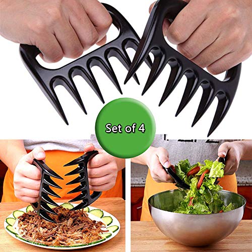 BESLIME Carne Garras - oso Tenedores,Meat Claws,Tenedor trinchar carne,Perfect for Handling and Shredding Beef, Lamb, Chicken, Pork etc,4pcs
