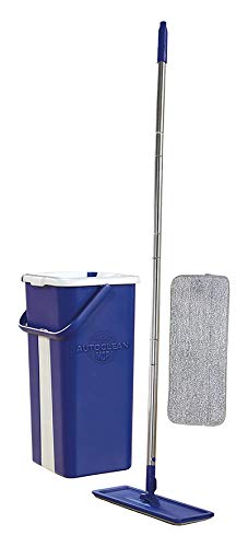 BEST DIRECT Autoclean Mop Original Visto en TV - Set de Mopa y Cubo de 2 Compartimientos - Autolimpieza Tejido de Microfibra para la Limpieza del Hogar, Baño, Piso, Rústico, Madera (Autoclean Mop)