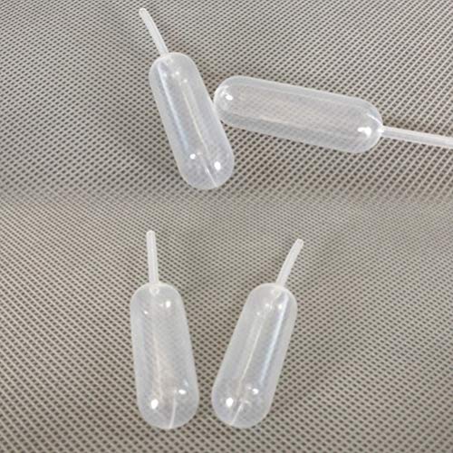 BESTonZON 50 unids 4 ml de plástico Transparente Mermelada gotero Jugo de Paja exprimido pipetas gotero Salsa