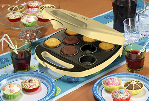 Bestron DKP2828 - Máquina para hacer cupcakes y muffins, 1400W