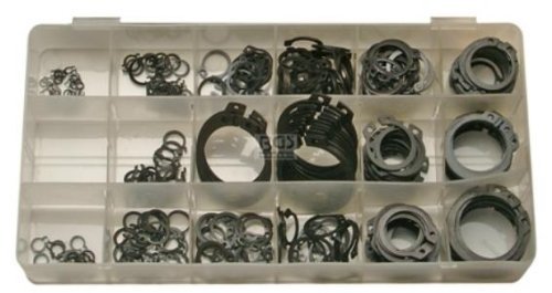 BGS 8046 | Surtido de anillos de seguridad exteriores (circlip) | Ø 3 - 32 mm | 300 piezas