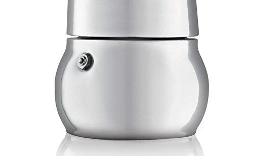 Bialetti Kitty 0,23 L Negro, Acero Inoxidable - Cafeteras Italianas (0,23 L, Negro, Acero Inoxidable, 4 Tazas, Acero Inoxidable, Kitty, 1 Pieza(s))