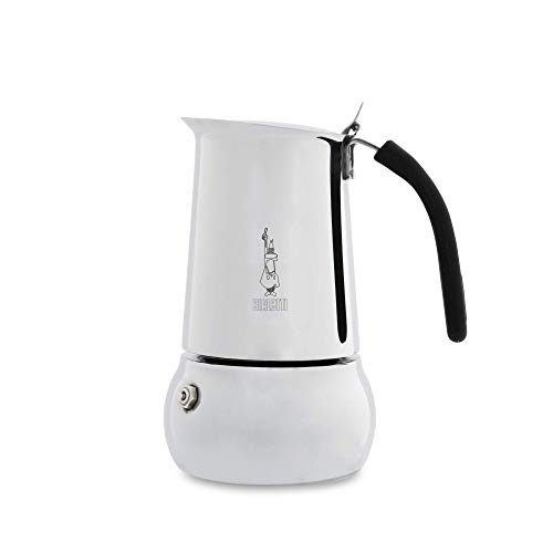 Bialetti Kitty 0,23 L Negro, Acero Inoxidable - Cafeteras Italianas (0,23 L, Negro, Acero Inoxidable, 4 Tazas, Acero Inoxidable, Kitty, 1 Pieza(s))