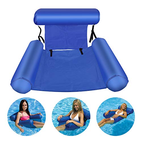 Bilisder Hamaca Flotante Inflable Hamaca de Agua Pool Lounge Float para Adultos y Niños el Partido de la Playa Piscina