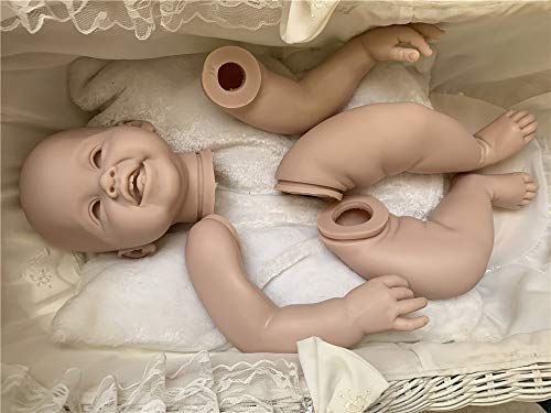 Binxing Toys 70CM Kits de Reborn Toddler Kits de muñecas Reborn en Blanco Que Hacen Suministros Cabeza de Silicona + extremidades Completas + Cuerpo + Ojos