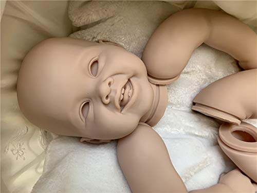 Binxing Toys 70CM Kits de Reborn Toddler Kits de muñecas Reborn en Blanco Que Hacen Suministros Cabeza de Silicona + extremidades Completas + Cuerpo + Ojos