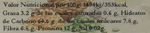 Bionsan Macarrón Integral de Trigo Ecológico - 6 Bolsas de 500 gr - Total : 3000 gr