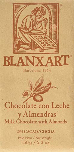 Blanxart Tableta de Chocolate con Leche y Almendras - 33% Cacao 1 Unidad 150 g