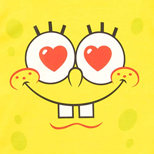 Bob Esponja Pijamas de Manga Larga para niñas Spongebob Squarepants Amarillo 10-11 Años