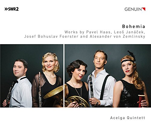 Bohemia : Quintettes à vent de Janacek, Haas, Zemlinsky et Foerster. Quintette Alcega.