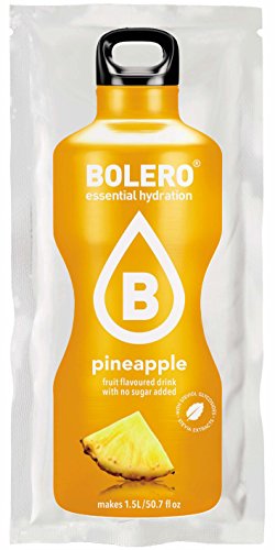 Bolero Bebida Instantánea sin Azúcar, Sabor Piña - Paquete de 24 x 9 gr - Total: 216 gr