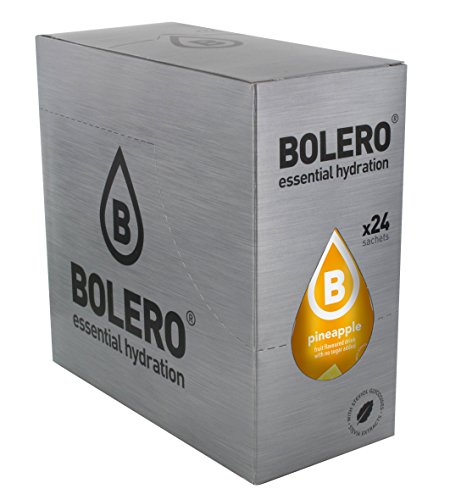 Bolero Bebida Instantánea sin Azúcar, Sabor Piña - Paquete de 24 x 9 gr - Total: 216 gr