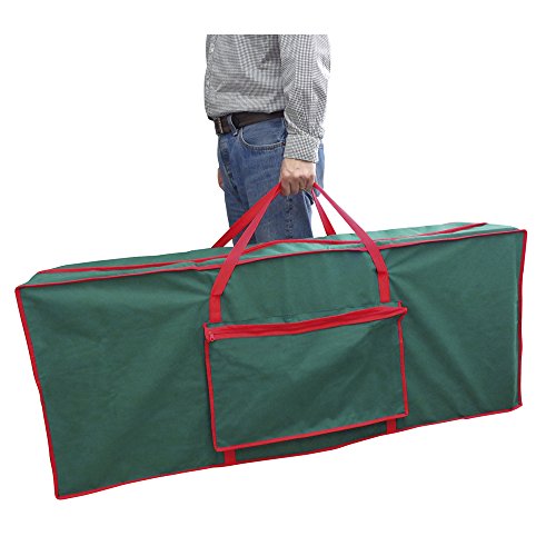 Bolsa de Almacenamiento de Tela para árbol de Navidad (125 x 30 x 50 cm), Color Verde