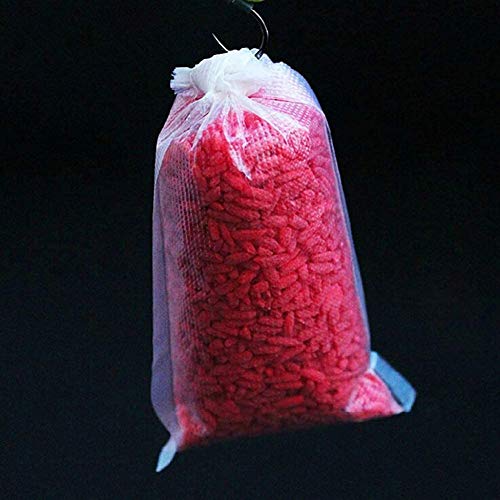 Bolsa de pesca de carpas POFET PVA para cebos solubles en agua, para cebos sólidos, para pesca de carpa, accesorios de pesca (7 x 15 cm)