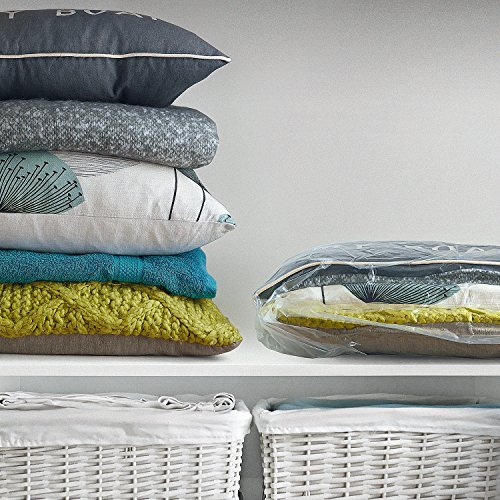 Bolsas para almacenar al vacío; ahorro de espacio más fuerte, de mayor calidad, 100 MICRONES, pack de 5 (Grandes y XL). ¡Simplifican el ahorro de espacio! Envase, almacene y proteja la ropa, ropa de cama y equipaje. ¡Compre hoy de oferta!