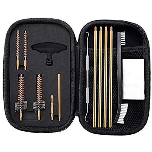 BOOSTEADY Pro .223/5.56 Limpieza Kit para Rifle Pistola con Cepillos de Chamber Juego de Limpieza seleccional Barra de Limpieza de latón en Bolsa de organizar Estuche