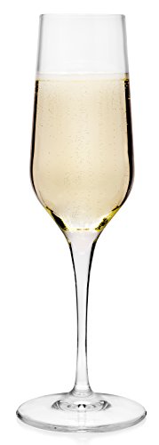 Bormioli – Copas de Cava ('Electra' 6 Piezas | Calidad GASTRONÓMICA | cantidad de Relleno – Copa de Flauta 23 cl | Longitud del Mango 10 cm brillianz Gracias a Star Glass Tecnología