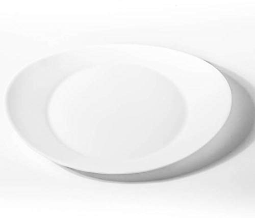 Bormioli Rocco 5192700 Prometeo Carne Plato 32 X 26 cm, Cristal opalino, Blanco