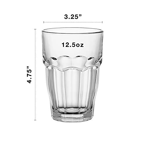 Bormioli Rocco DXT01140 Vaso Rock Bar Long Drink, Vidrio, Multicolor