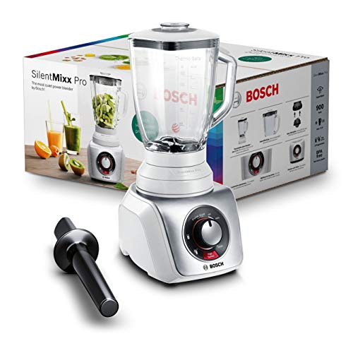 Bosch MMB66G5M - Licuadora (2,3 L, Continuo, 1,5 L, Batidora de vaso, plástico y acero inoxidable, Vidrio)