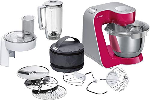 Bosch MUM58420 CreationLine Robot de cocina, 1000 W, 3.9 litros de capacidad, color rojo burdeos