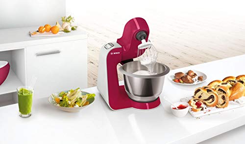 Bosch MUM58420 CreationLine Robot de cocina, 1000 W, 3.9 litros de capacidad, color rojo burdeos