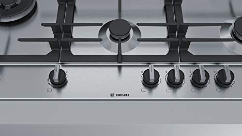 Bosch PCS9A5B90 - Placa de cocina (5 fuegos, 90 cm, acero inoxidable)