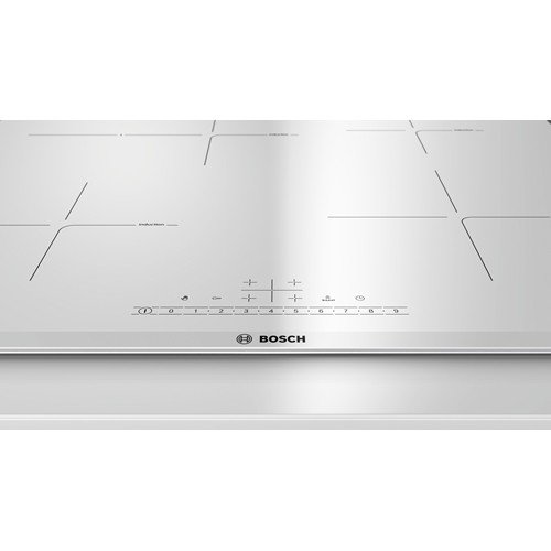 Bosch PIF672FB1E hobs Acero inoxidable, Blanco Integrado Con - Placa (Acero inoxidable, Blanco, Integrado, Con placa de inducción, Vidrio y cerámica, 1400 W, 14,5 cm)