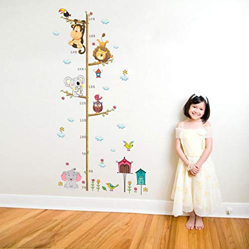 Bosque Animales Árbol Vinilos Decorativos,Búho Zorro Ciervo Adhesivos Pared,Animales de la Jungla Adhesivos Pared,Decorativas Adhesiva Pared Dormitorio Salón Guardería Habitación Infantiles Niños