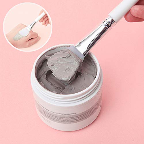 Brocha Silicona Mascarilla Facial, Sopownic Cepillo de la Máscara Cara Juego de Brochas de Silicona Suave Pincel para Aplicar Faciales Máscara de Barro Cosmética de Ojos Suero o Bricolaje 3Pcs