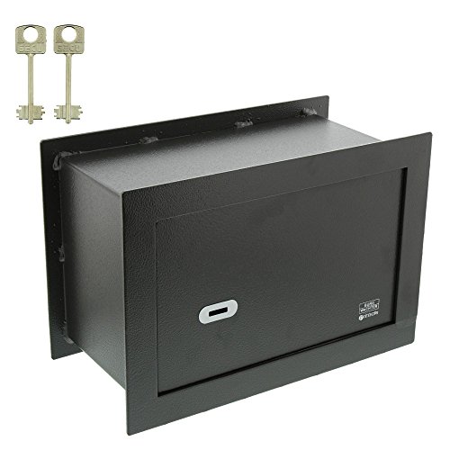 BURG-WÄCHTER Caja fuerte de pared con bloqueo de doble barra, PointSafe PW 3 S, negro