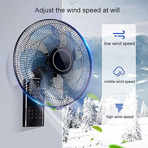 Byakns Hogar de la Pared de Negocio montado en Quiet Ventiladores industriales, inclinación Ajustable de refrigeración Pared Fan con 3 Velocidad / 90 ° Oscilación/for el hogar Industrial, Comercial,