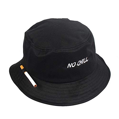 BZAHW Unisex Cubo Sombrero Pescador Gorras Ocio Moda Mujeres Cigarro Bordado Bob Gorras de algodón Playa al Aire Libre Sombreros for el Sol (Color : 01, Size : One Size)