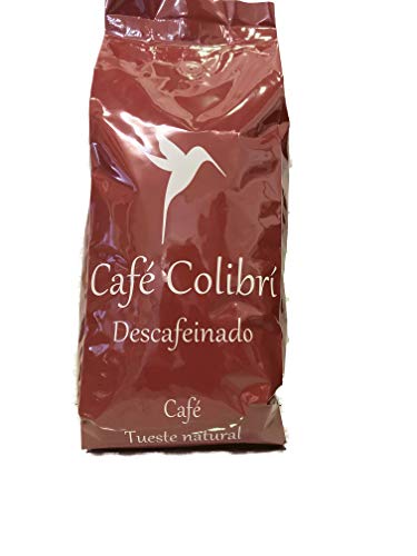 Café Colibrí Pack Descafeinado, 3 paquetes de 1kg + 6 juegos de café